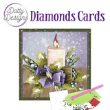 Find It Trading Diamond Cards Set Candle with Purple Bow (DDDC1107)