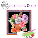 Find It Trading Diamond Cards Set Vase with Flowers (DDDC1125)