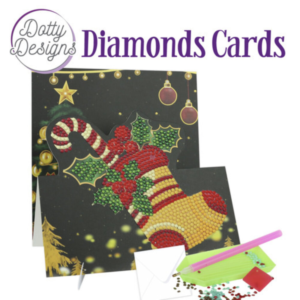 Find It Trading Diamond Cards Set Christmas Sock (DDDC1137) Find It Trading Diamond Cards Set Christmas Sock (DDDC1137)