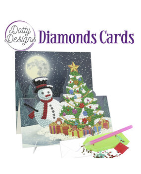 Find It Trading Diamond Cards Set Snowman with Christmas Tree (DDDC1142)