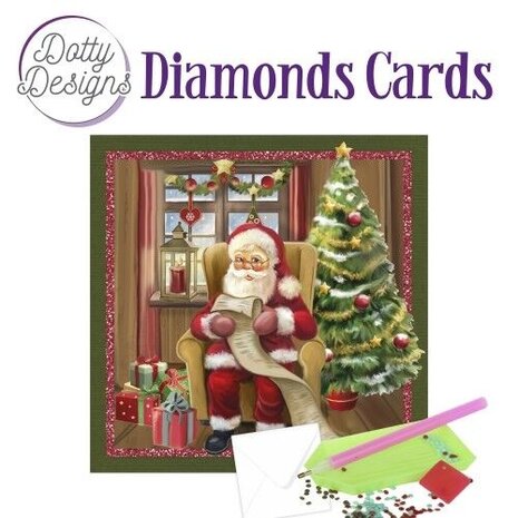 Find It Trading Diamond Cards Set Santa Claus with a Wish List (DDDC1153)