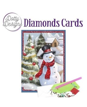 Find It Trading Diamond Cards Set Snowman in a Christmas Village (DDDC1158)