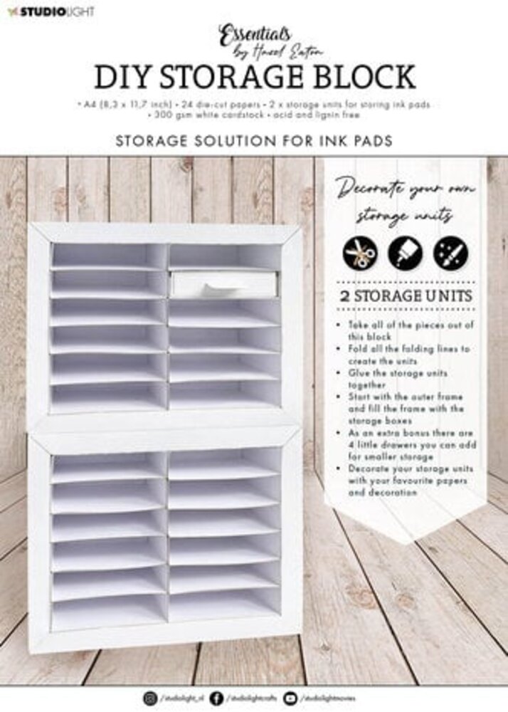 Studio Light Essentials DIY Storage Block Ink Units (HE-ES-DCB57) Studio Light Essentials DIY Storage Block Ink Units (HE-ES-DCB57)