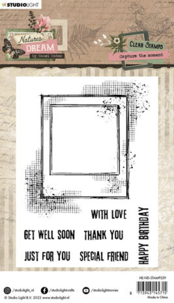Studio Light Natures Dream Clear Stamps Capture The Moment (HE-ND-STAMP529)