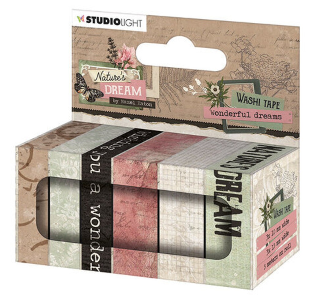 Studio Light Natures Dream Washi Tape Wonderful Dreams (HE-ND-WASH16) Studio Light Natures Dream Washi Tape Wonderful Dreams (HE-ND-WASH16)