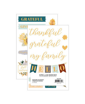 Spellbinders Serenade of Autumn Chipboard Stickers (SCS-302) Spellbinders Serenade of Autumn Chipboard Stickers (SCS-302)