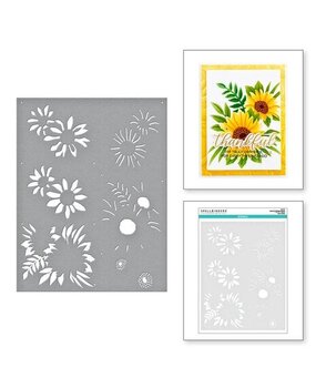 Spellbinders Serenade of Autumn Layered Sunflower Stencil (STN-071)