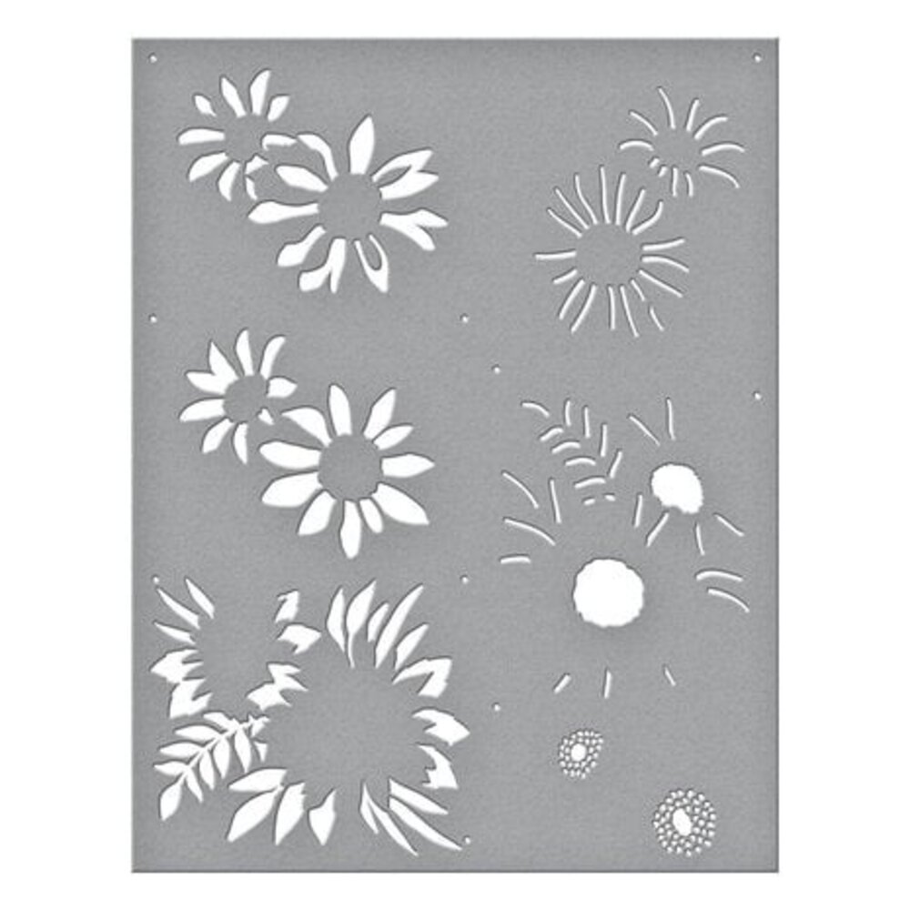 Spellbinders Serenade of Autumn Layered Sunflower Stencil (STN-071)
