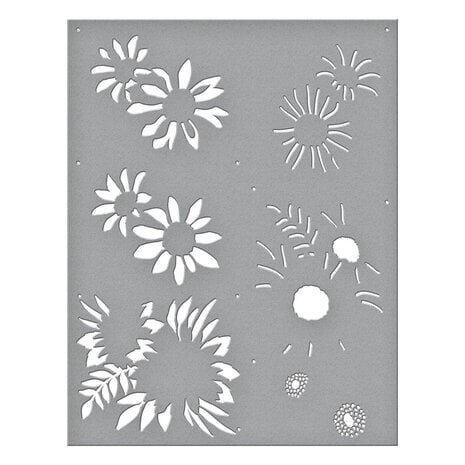 Spellbinders Serenade of Autumn Layered Sunflower Stencil (STN-071)