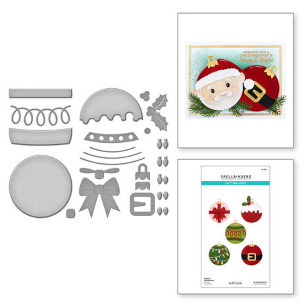 Spellbinders Merry Mug & Circle Delights Festive Ornaments Dies (S5-607)