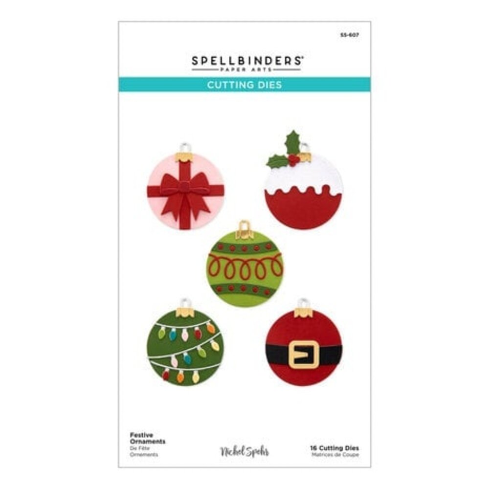 Spellbinders Merry Mug & Circle Delights Festive Ornaments Dies (S5-607)
