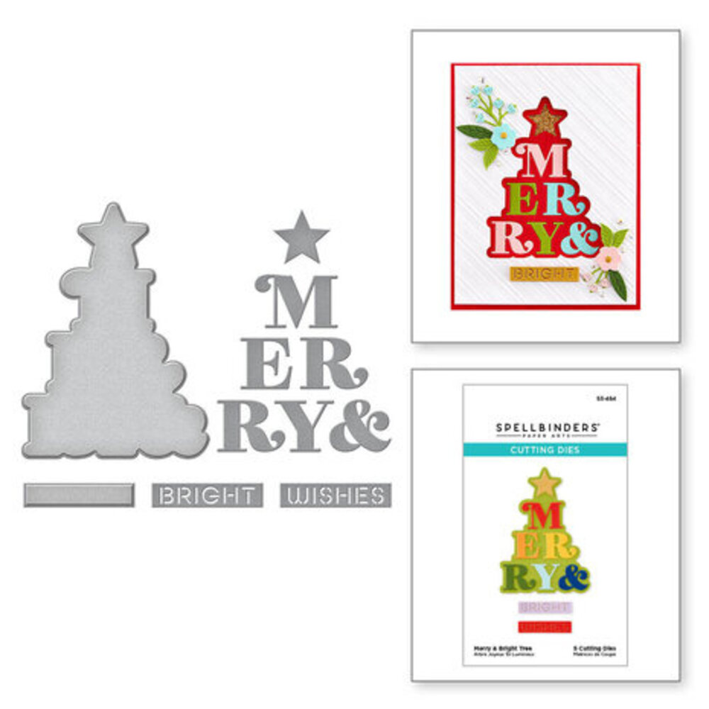 Spellbinders Merry & Bright Dies (S3-484) Spellbinders Merry & Bright Dies (S3-484)