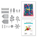 Spellbinders Merry & Bright Petite Blooms and Sentiments Dies (S3-485)