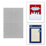 Spellbinders Simon's Snow Globes Geo Quilt 3D Embossing Folder (E3D-068)