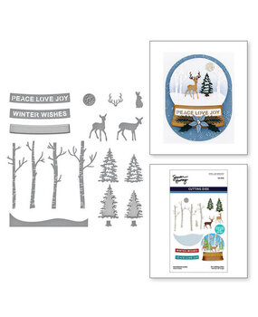 Spellbinders Simon's Snow Globes Woodland Scene Dies (S4-1322) Spellbinders Simon's Snow Globes Woodland Scene Dies (S4-1322)
