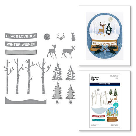 Spellbinders Simon's Snow Globes Woodland Scene Dies (S4-1322) Spellbinders Simon's Snow Globes Woodland Scene Dies (S4-1322)
