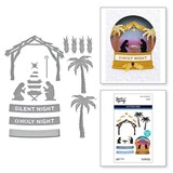 Spellbinders Simon's Snow Globes Nativity Scene Dies (S4-1323)