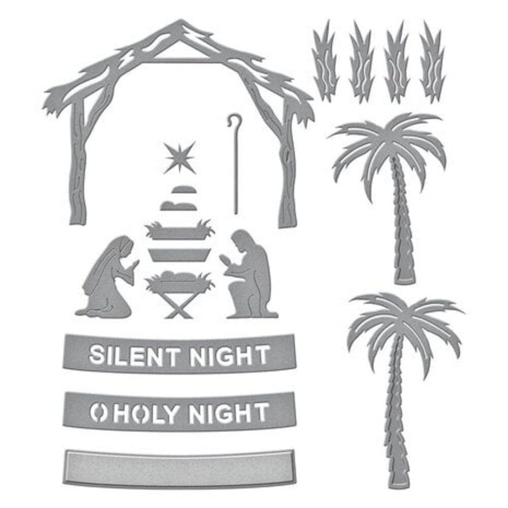 Spellbinders Simon's Snow Globes Nativity Scene Dies (S4-1323) Spellbinders Simon's Snow Globes Nativity Scene Dies (S4-1323)