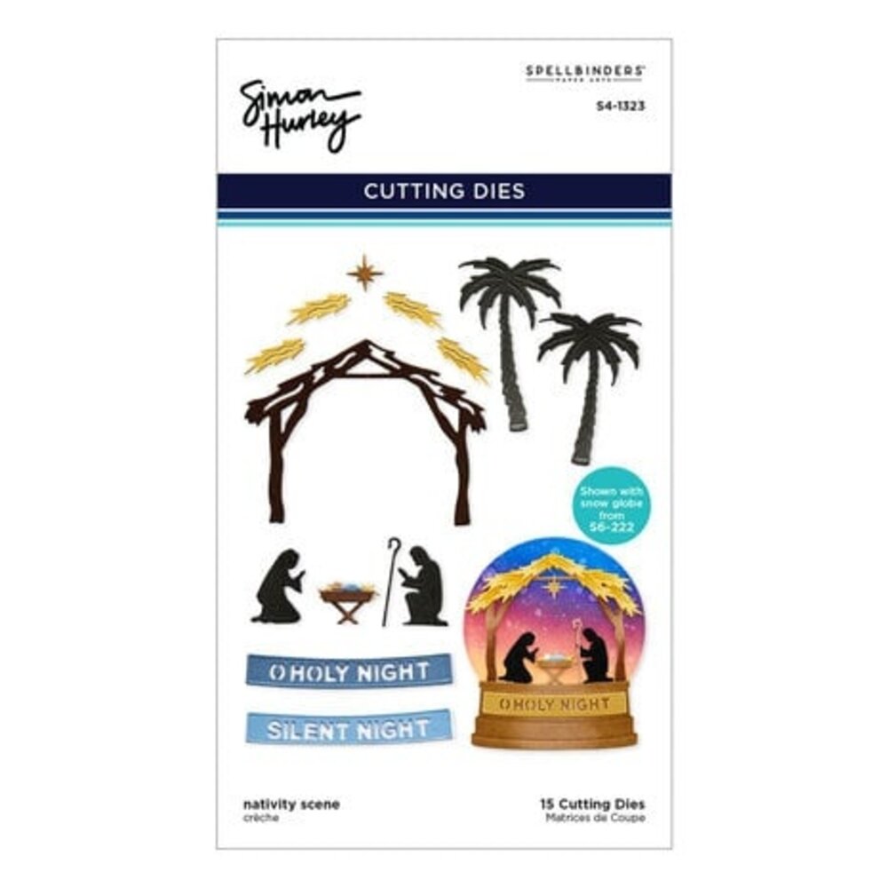 Spellbinders Simon's Snow Globes Nativity Scene Dies (S4-1323) Spellbinders Simon's Snow Globes Nativity Scene Dies (S4-1323)