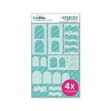 Carlijn Design Stencils Snowglobe Scenes (CDSC-0028)