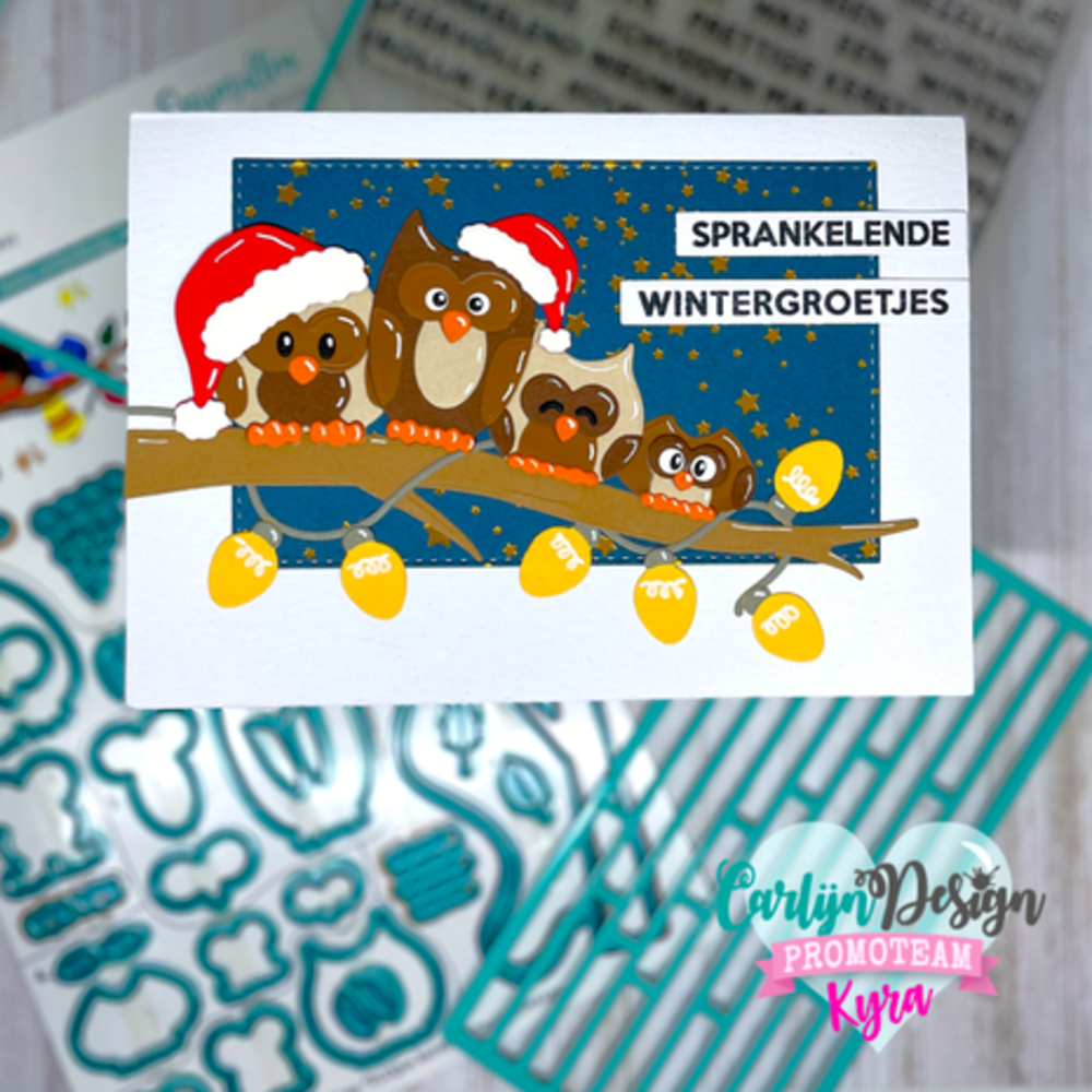 Carlijn Design Snijmallen Kerst Uiltjes (CDSN-0239)