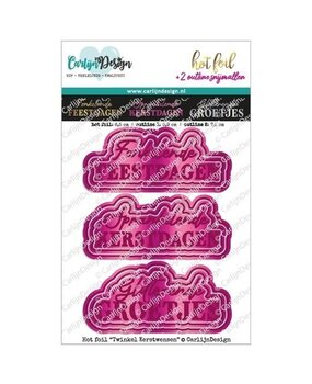 Carlijn Design Hot Foil Twinkel Kerstwensen (CDHF-0039)