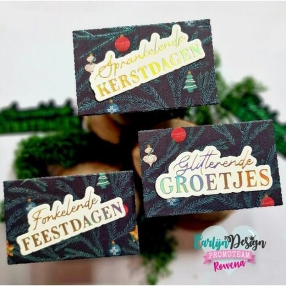Carlijn Design Hot Foil Twinkel Kerstwensen (CDHF-0039)