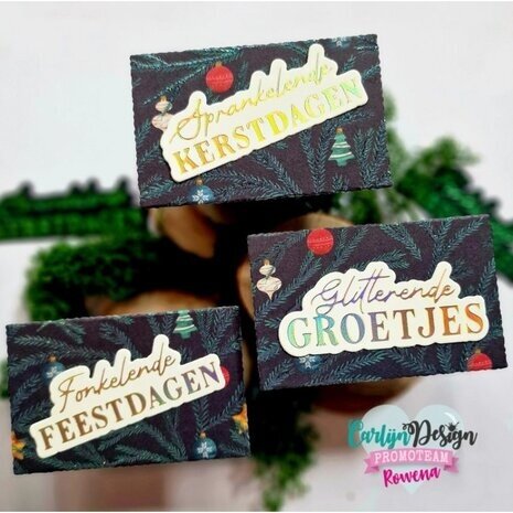 Carlijn Design Hot Foil Twinkel Kerstwensen (CDHF-0039)