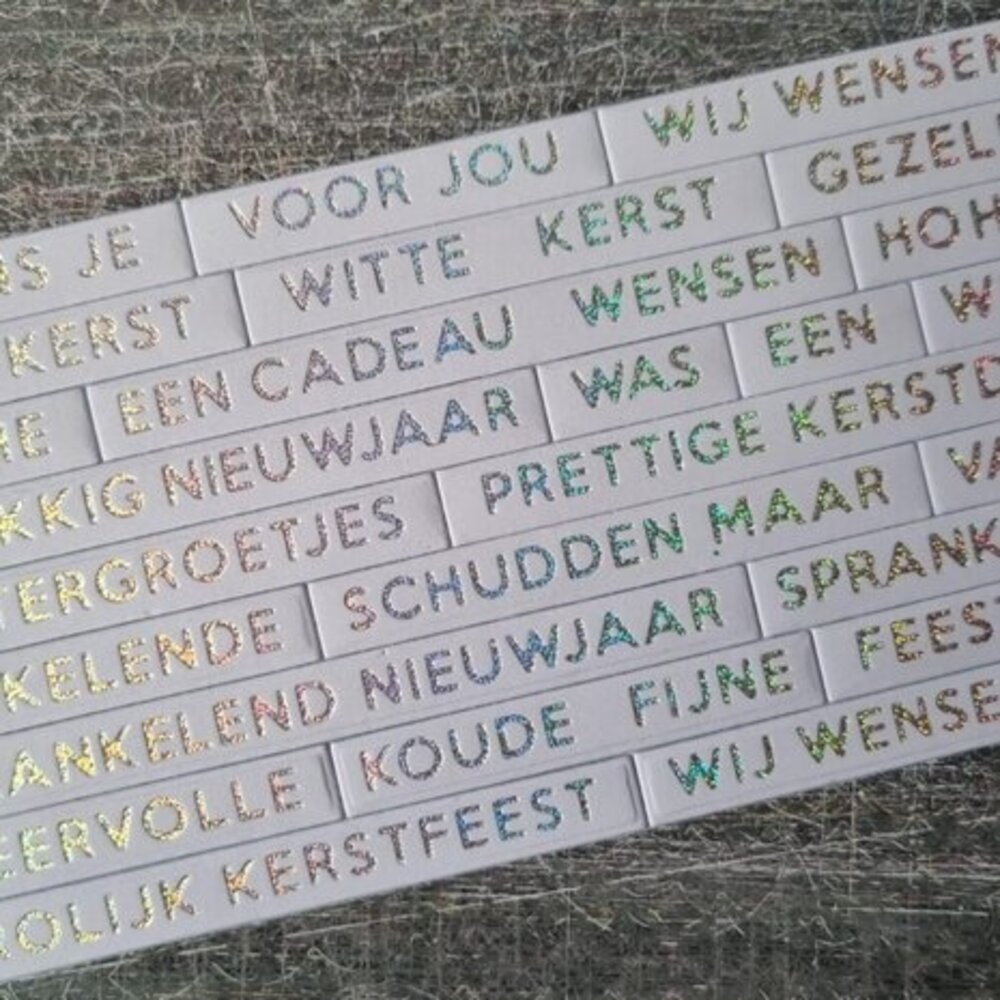 Carlijn Design Hot Foil Onderteksten Kerst (CDHF-0041) Carlijn Design Hot Foil Onderteksten Kerst (CDHF-0041)