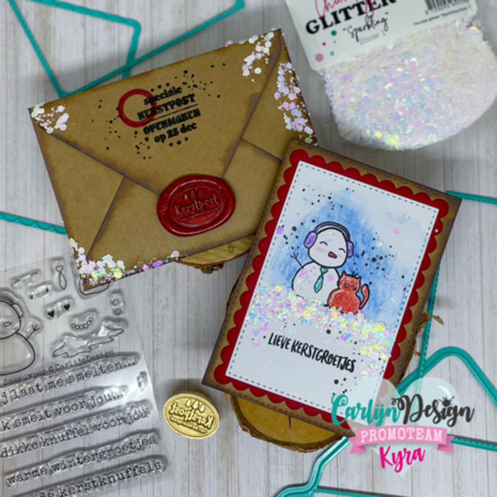 Carlijn Design Wax Seal Stamper 1 Inch Kerstpost Ovaal (CDWX-0024) Carlijn Design Wax Seal Stamper 1 Inch Kerstpost Ovaal (CDWX-0024)