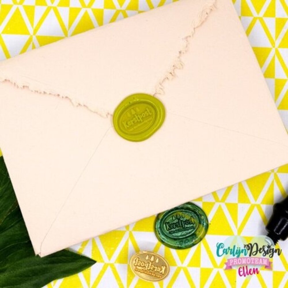 Carlijn Design Wax Seal Stamper 1 Inch Kerstpost Ovaal (CDWX-0024) Carlijn Design Wax Seal Stamper 1 Inch Kerstpost Ovaal (CDWX-0024)