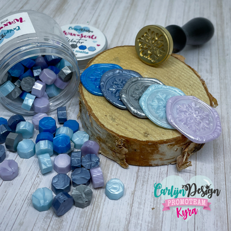 Carlijn Design Wax Seal Stamper 1 Inch Sneeuwvlok (CDWX-0053)