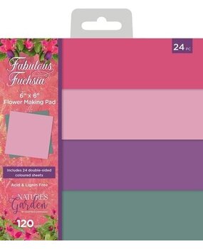 Crafter's Companion Fabulous Fuchsia 6x6 Inch Flower Making Pad (NGA-FF-FLOW6) Crafter's Companion Fabulous Fuchsia 6x6 Inch Flower Making Pad (NGA-FF-FLOW6)