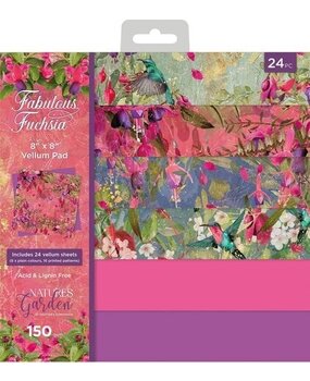 Crafter's Companion Fabulous Fuchsia 8x8 Inch Vellum Pad (NGA-FF-VELPAD8) Crafter's Companion Fabulous Fuchsia 8x8 Inch Vellum Pad (NGA-FF-VELPAD8)