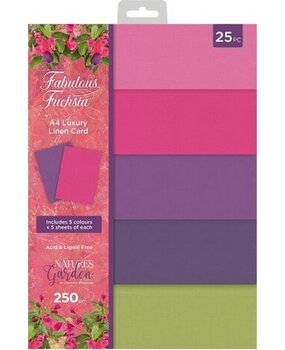 Crafter's Companion Fabulous Fuchsia A4 Luxury Linen Card Pack (NGA-FF-LINEN-A4) Crafter's Companion Fabulous Fuchsia A4 Luxury Linen Card Pack (NGA-FF-LINEN-A4)