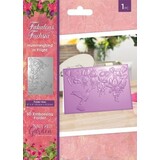 Crafter's Companion Fabulous Fuchsia 3D Embossing Folder Hummingbird in Flight (NGA-FF-3D-EF4-HIF)