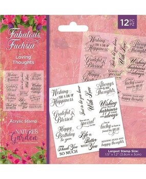 Crafter's Companion Fabulous Fuchsia Clear Stamps Loving Thoughts (NGA-FF-CA-ST-LT) Crafter's Companion Fabulous Fuchsia Clear Stamps Loving Thoughts (NGA-FF-CA-ST-LT)