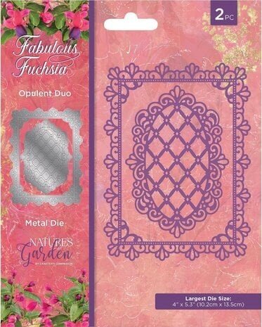 Crafter's Companion Fabulous Fuchsia Opulent Duo Die (NGA-FF-MD-OPD)