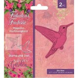 Crafter's Companion Fabulous Fuchsia Stamp & Die Majestic Hummingbird (NGA-FF-STD-MHUM)