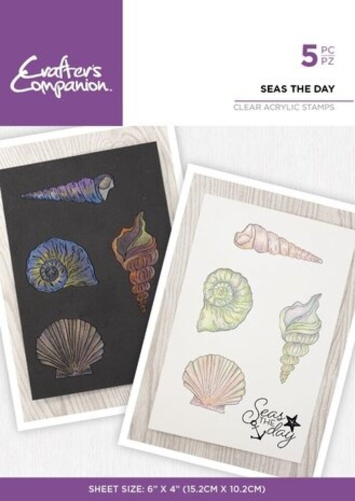 Crafter's Companion Shimmer Watercolour Clear Stamp Seas the Day (CC-IST-CA-ST-SETD) Crafter's Companion Shimmer Watercolour Clear Stamp Seas the Day (CC-IST-CA-ST-SETD)