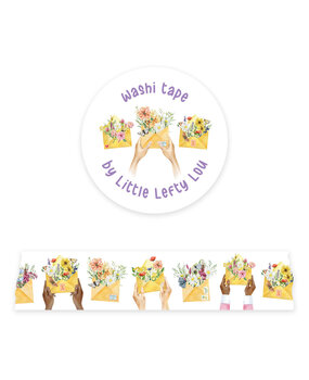 Little Lefty Lou Flower Envelopes Washi Tape (WT019) Little Lefty Lou Flower Envelopes Washi Tape (WT019)
