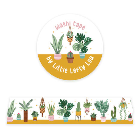 Little Lefty Lou Houseplants Washi Tape (WT020)