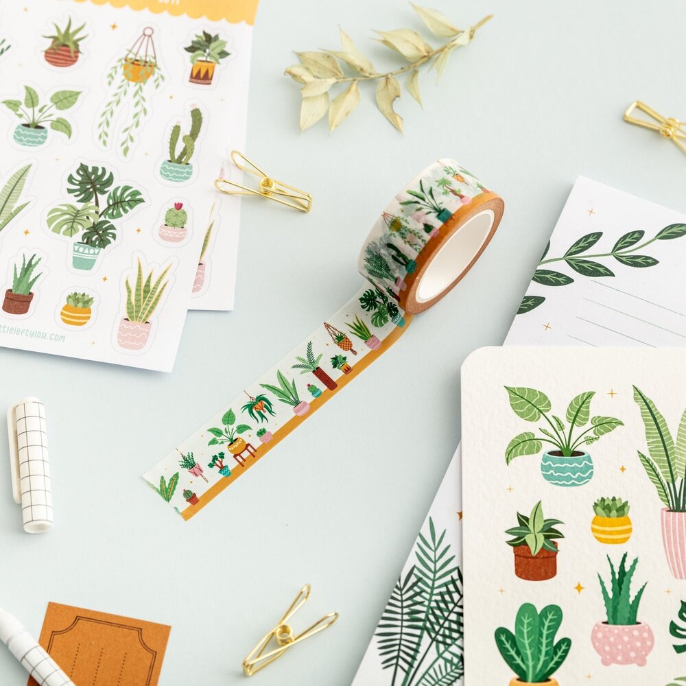 Little Lefty Lou Houseplants Washi Tape (WT020)