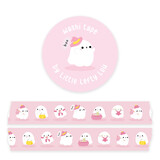 Little Lefty Lou Ghosts Pink Washi Tape (WT031)