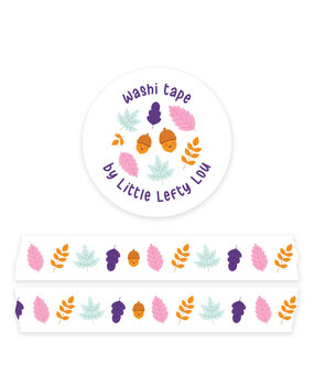 Little Lefty Lou Pastel Autumn Leaves Washi Tape (WT037) Little Lefty Lou Pastel Autumn Leaves Washi Tape (WT037)
