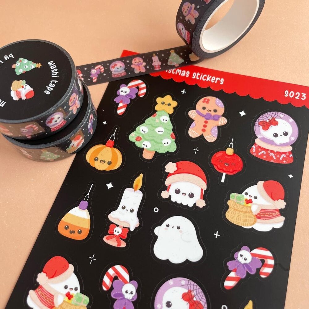 Little Lefty Lou Spooky Christmas Washi Tape (WT050) Little Lefty Lou Spooky Christmas Washi Tape (WT050)