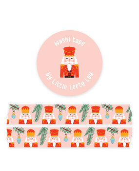 Little Lefty Lou Nutcrackers Washi Tape (WT055) Little Lefty Lou Nutcrackers Washi Tape (WT055)