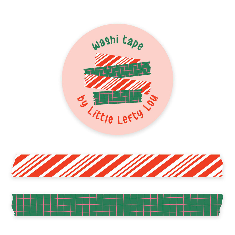 Little Lefty Lou 2 Slim Christmas Basic Washi Tapes (WT063)