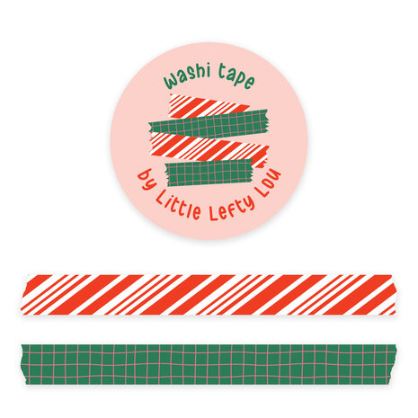 Little Lefty Lou 2 Slim Christmas Basic Washi Tapes (WT063)