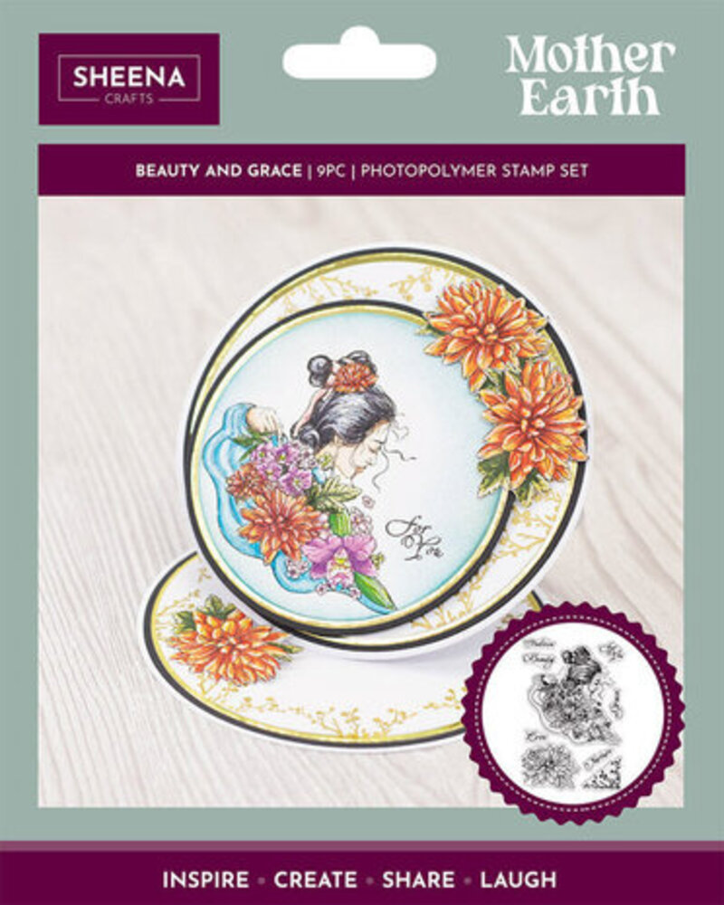 Sheena Mother Earth Clear Stamp Beauty and Grace (SD-ME-STP-BAG) Sheena Mother Earth Clear Stamp Beauty and Grace (SD-ME-STP-BAG)